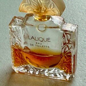 Vintage 1990s Lalique Eau de Toilette Perfume with Original Insert and Box